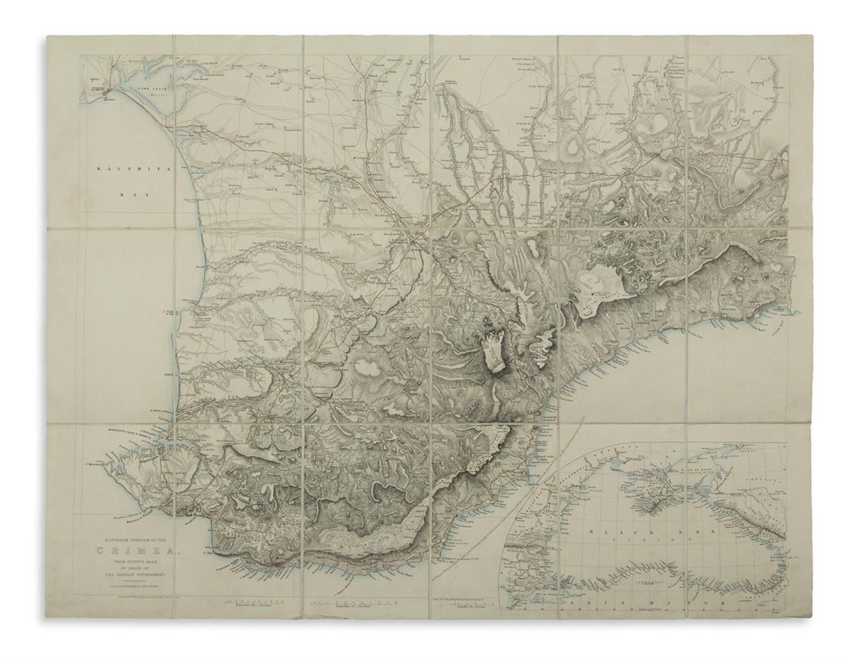 ARROWSMITH, JOHN. Southern Portion of the Crimea, from Surveys Made by Order of the Russian Government.